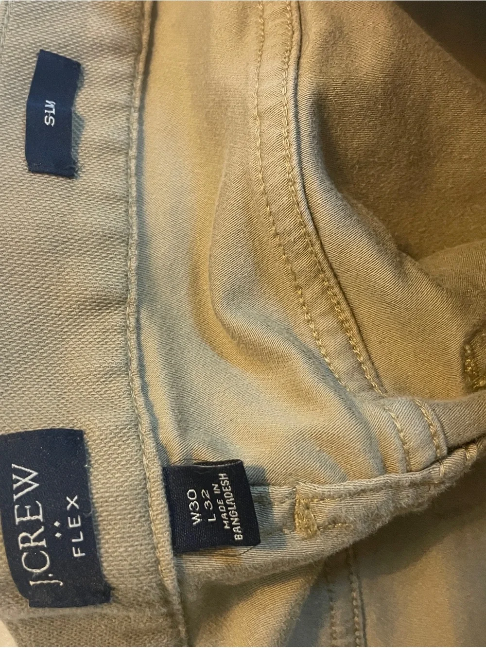 J. Crew Men's Khaki Flex Chino Pants